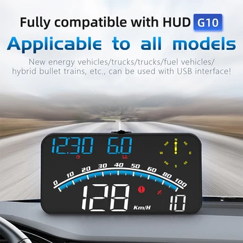 AMPrime G10 GPS Auto HUD Indicator Vitezometru Digital cu Display Head-Up Smart MPH Depășirii Memento Alarmă Contor Pentru Toate Model de Masina