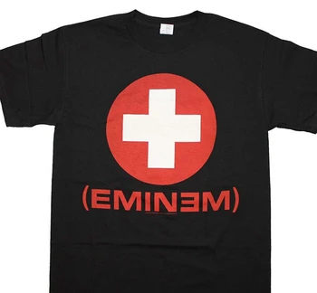 Band Merch Bărbați Eminem Recovery T-Shirt Negru desen Animat de Imprimare Tricou Maneca Scurta