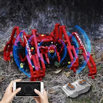 Mucegai Regele Tehnice RC Insecte Robot Blocuri Creative Expert Motorizate Păianjenul Roșu Model Cărămizi Băiat Jucarii Cadou de Ziua de nastere