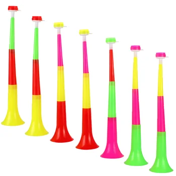 7 Buc Copiilor Trompetă Corn Stadion Muzica Cadouri Instrumente Muzicale Joc de Fotbal Zgomot factorii de Decizie de Jucarie din Plastic pentru Copii Cadouri