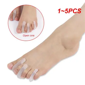 1~5PCS Pad Pe Degetul Mic Degetul mare de Silicon Utilizarea de zi cu Zi Inflamație la picior Deget de la picior Corector Garda Îndreptat Degetul de la Picior Separator Picior de Îngrijire