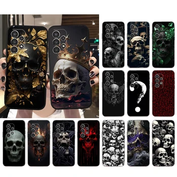 Cap de craniu Art Caz de Telefon Pentru Samsung Galaxy A52S A04S A21S A23 A33 A13 A14 A32 A52 A53 A54 A51 A71 M51