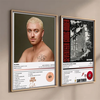 Pop Muzica Rap Coperta Albumului Sam Smith Poster Estetice Rapper-ul Hip-Hop Rock Portret de Legenda GLORIA Canvas Wall Art Decor Cameră