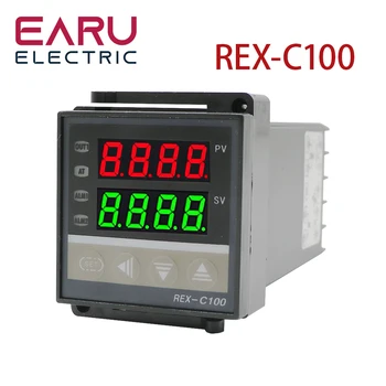 REX-C100 PID Inteligent Controler de Temperatura Universal REX-C100 Termostat RSS ieșire Releu Universal K PT100 J Tip de Intrare