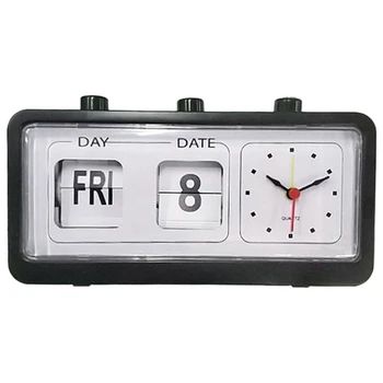 Mecanice Ceas Cu Alarmă Noutate Flip-Ceas Desktop Ceas Digital Cu Calendar, Ceas Decor Acasă Decor Retro