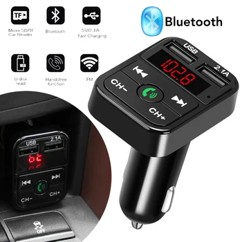 Auto Bluetooth Transmițător FM LCD, MP3 Player USB Incarcator pentru toate modelele audi a3 a4 b8 a4 b6 a3 8p sportback 8v q5 a6 c6 c5 a5 a1 tt q7 a4 b9 rs3 t3