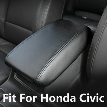 Masina Consola centrala Cotiera Piele Capac Negru Microfibra Tapiterie din Piele pentru Honda Civic 2012 2013 2014 2015 Accesorii de Interior