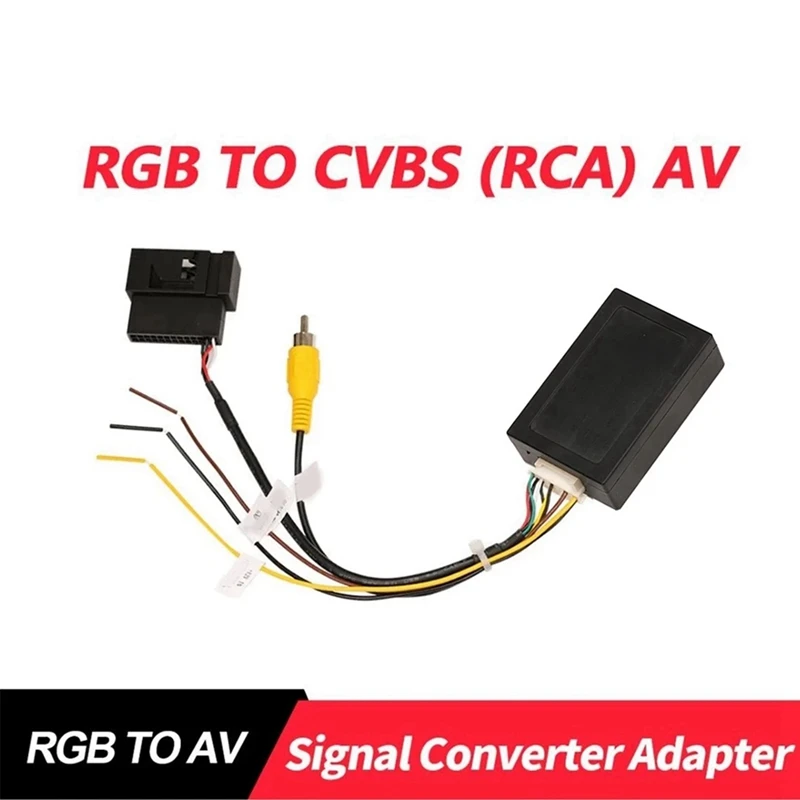 4X RGB (RCA) AV CVBS Convertor de Semnal Decodor Cutie Adaptor Pentru Fabrica de Camera retrovizoare Tiguan Golf 6, Passat CC - 4