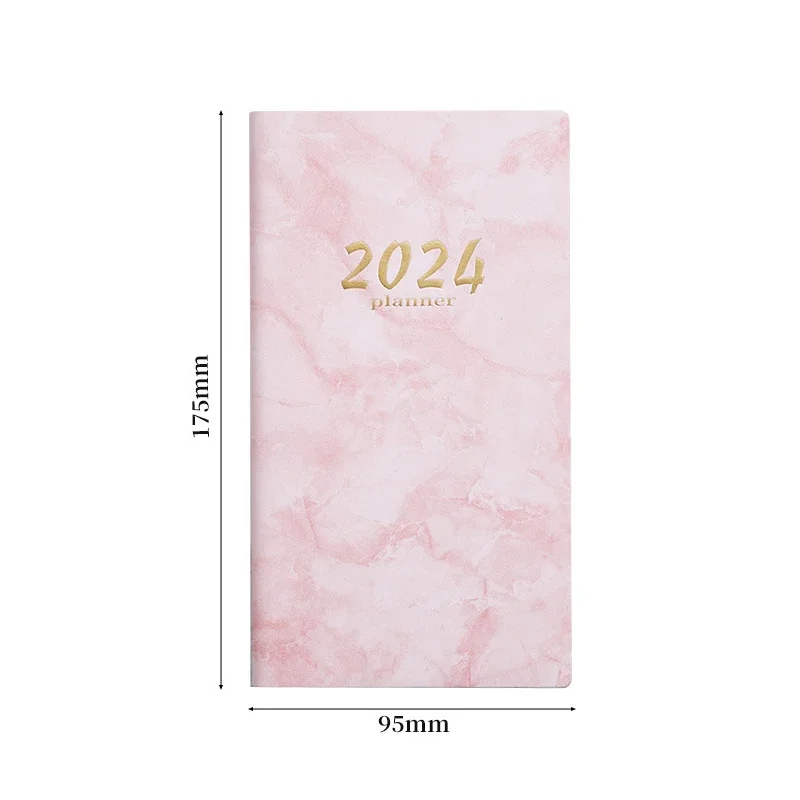 Marmorat Notebook Planificator Agenda 2024 Cahier Notă Carte 365 De Zile De Staționare Libretas Notebook-Uri Cuaderno Planificator Săptămânal 2024 - 5