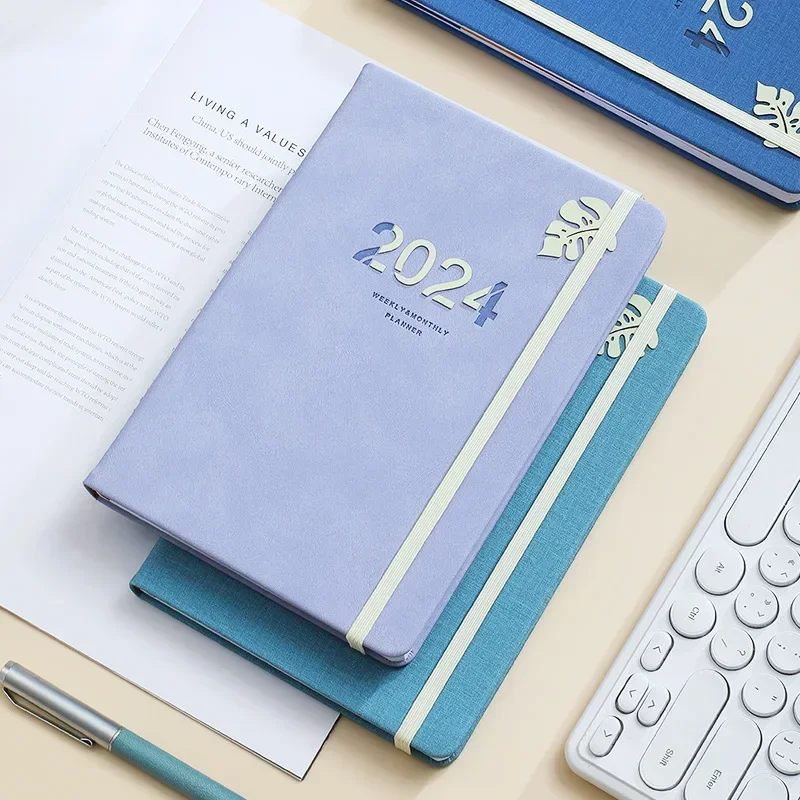 Jurnal Ordinea De Zi Și De Birou Agende Planificator Engleză Notebook-Uri Curea De Carte Școlară Scris Notepad Programul Tampoane 2024 Notebook - 1