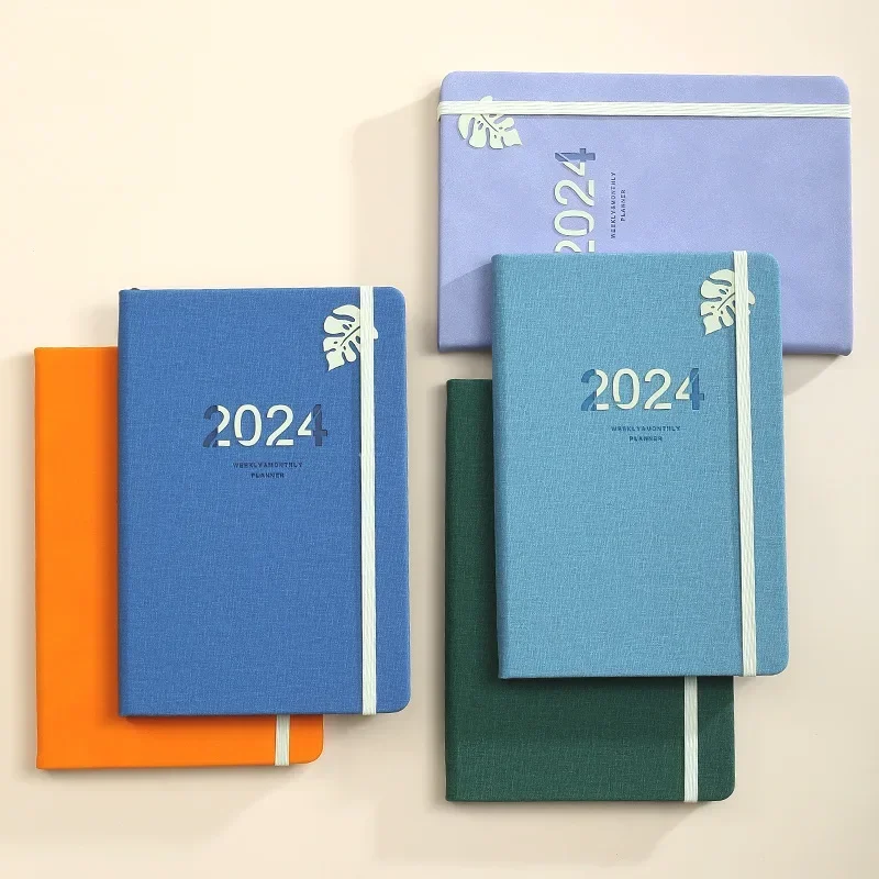 Jurnal Ordinea De Zi Și De Birou Agende Planificator Engleză Notebook-Uri Curea De Carte Școlară Scris Notepad Programul Tampoane 2024 Notebook - 3