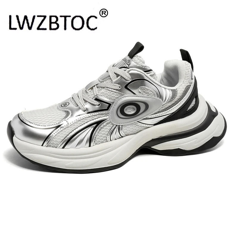 LWZBTOC Mens Adidași VECHI Respirabil Om Greoaie Adidași de Moda Tata Pantofi - 0
