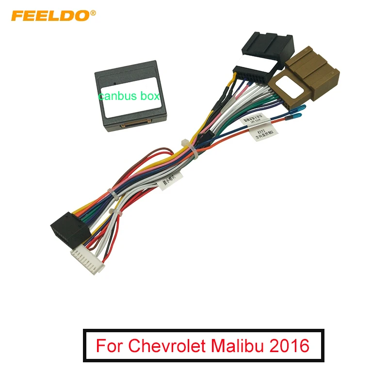 FEELDO Masina 16pin Audio Cabluri Cu Canbus Cutie Pentru Chevrolet Malibu 2016 Aftermarket Stereo de Instalare de Sârmă Adaptor - 0