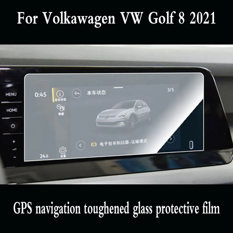 Pentru Volkawagen VW Golf 8 2021 Accesorii Auto Temperat Pahar Ecran de Navigare Film Protector DVD GPS Multimedia tv LCD Garda - 3