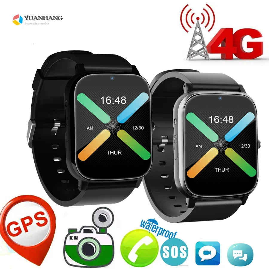 IP67 rezistent la apa Smart 4G, GPS, WI-FI gratuit Tracker Localiza Copil Student Camera de la Distanță Monitor Smartwatch Video Call Android Telefon Ceas - 0