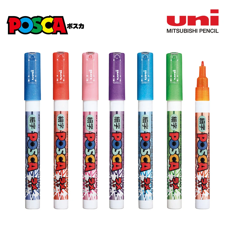 7Pcs Uni Posca Markeri Set pixuri de Culoare Nou PC-1M/3M Copic marker Desen Manga Arta Graffiti Rechizite Școlare Papetărie Japonez - 1