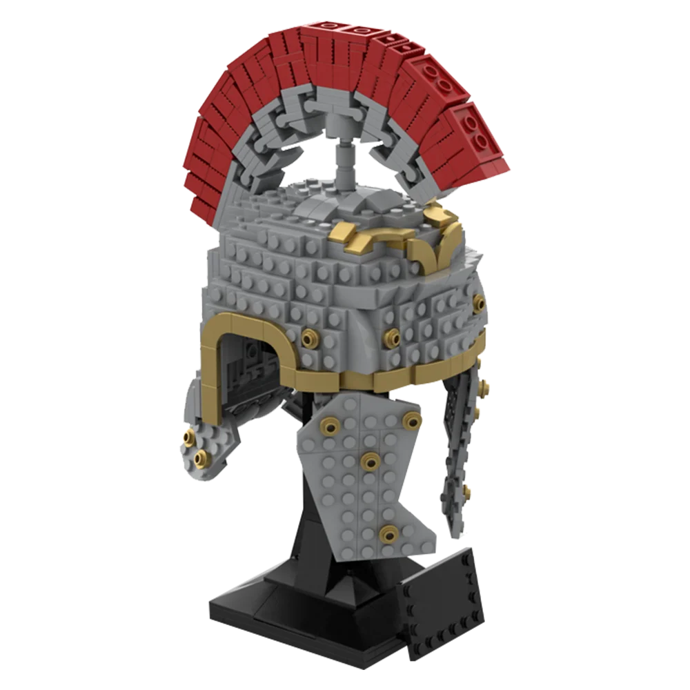MOC Centurion Roman Casca Soldat Cărămizi Medievale Militare Armate Armura Casca Model Prop Bloc Jucărie pentru Copii Cadou de Ziua de nastere - 4