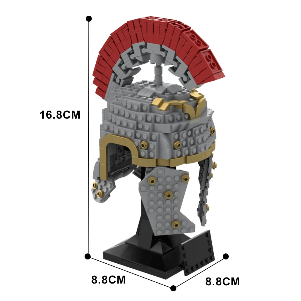 MOC Centurion Roman Casca Soldat Cărămizi Medievale Militare Armate Armura Casca Model Prop Bloc Jucărie pentru Copii Cadou de Ziua de nastere - 5