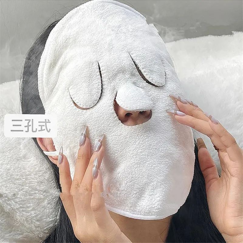 1 BUC Comprese Calde Prosop de Bumbac Spa Prosop Fata Masca Faciala Deschide Porii Hidratare Vapor Cald Rece de Îngrijire a Pielii pentru Femei Machiaj Instrument 2# - 2