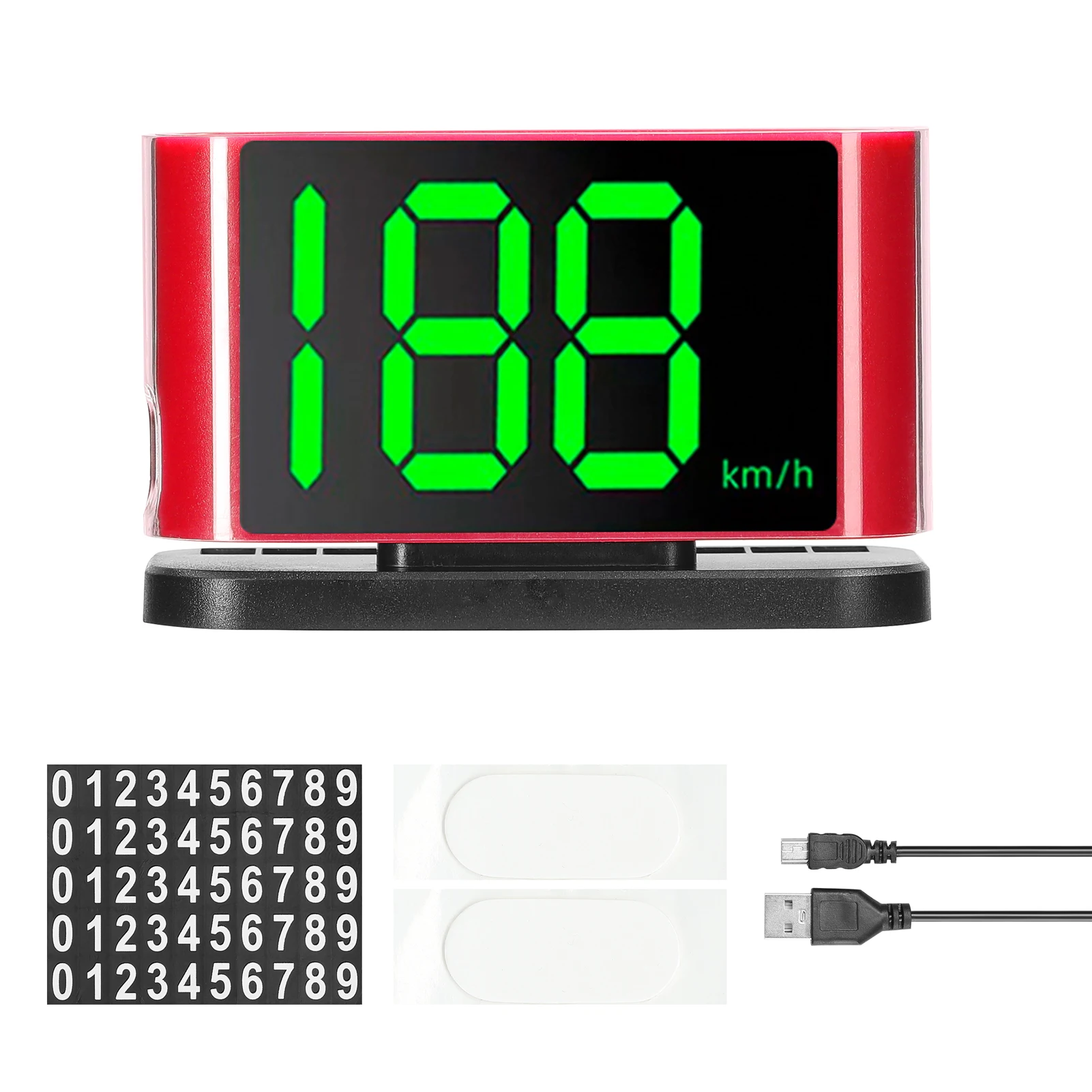 Masina HUD Headup Display GPS Vitezometru Digital cu LED-uri Ecran Font Mare Număr de Telefon Domeniu de Afișare pentru Masina Camion SUV Motocicle - 0