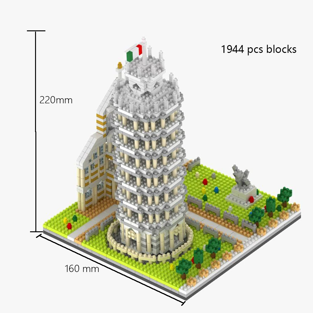 Celebrul Europene și Americane Arhitectura Big Ben, Turnul Eiffel de Asamblare pentru Copii Puzzle Jucării Desktop Decor Creativ Cadou - 4