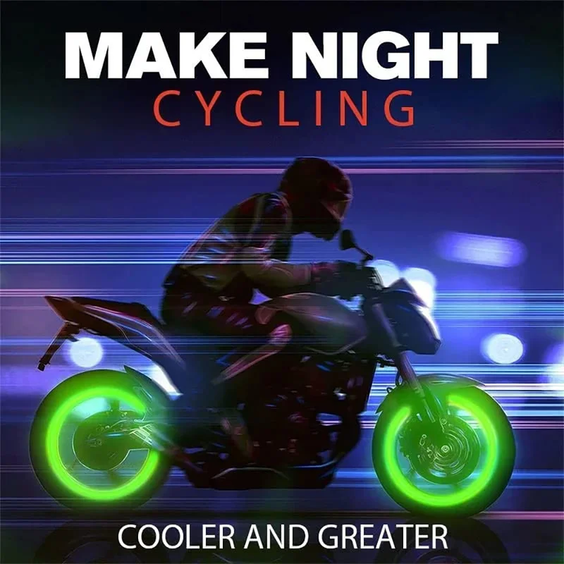 Luminos de Noapte Stralucitoare Motocicleta Roată Tyre Valve Caps Decoruri pentru Cb650F Kawasaki Z900 Z900 Gilera Runner Zundapp Yamaha Mt 10 - 2