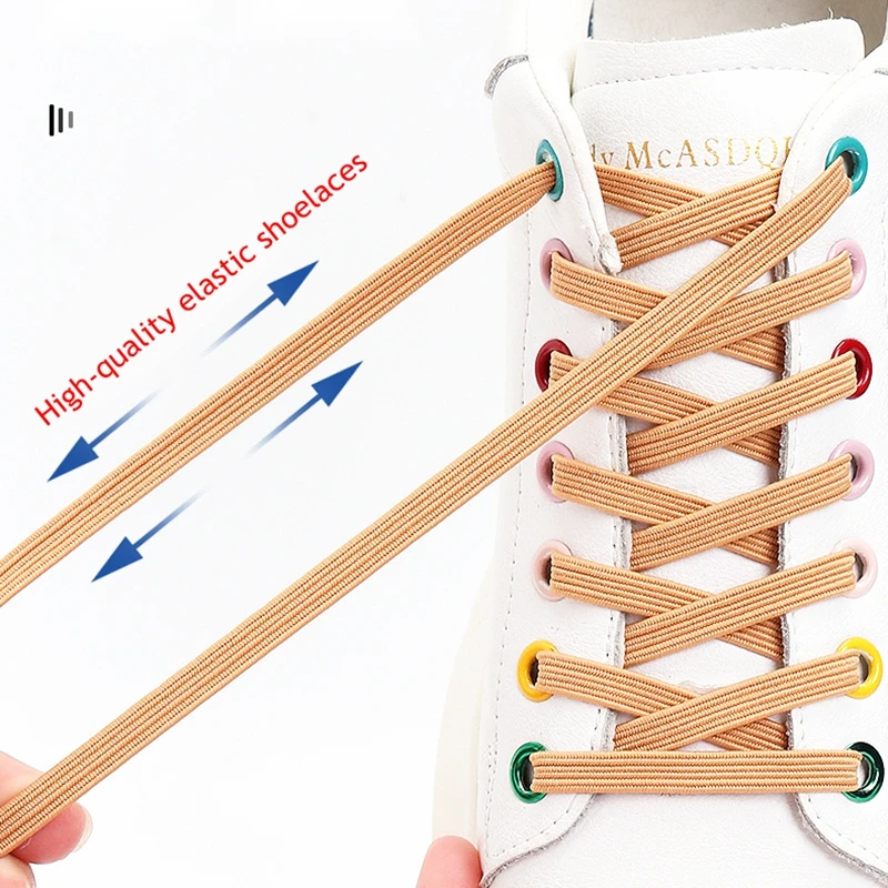 Clasic Elastica Sireturi Cu Eliberare Rapidă Nu Lega Șireturile Magnetic Încuietori Metalice Copiii Adult Pantofi Sport Adidas Curea Accesorii - 2