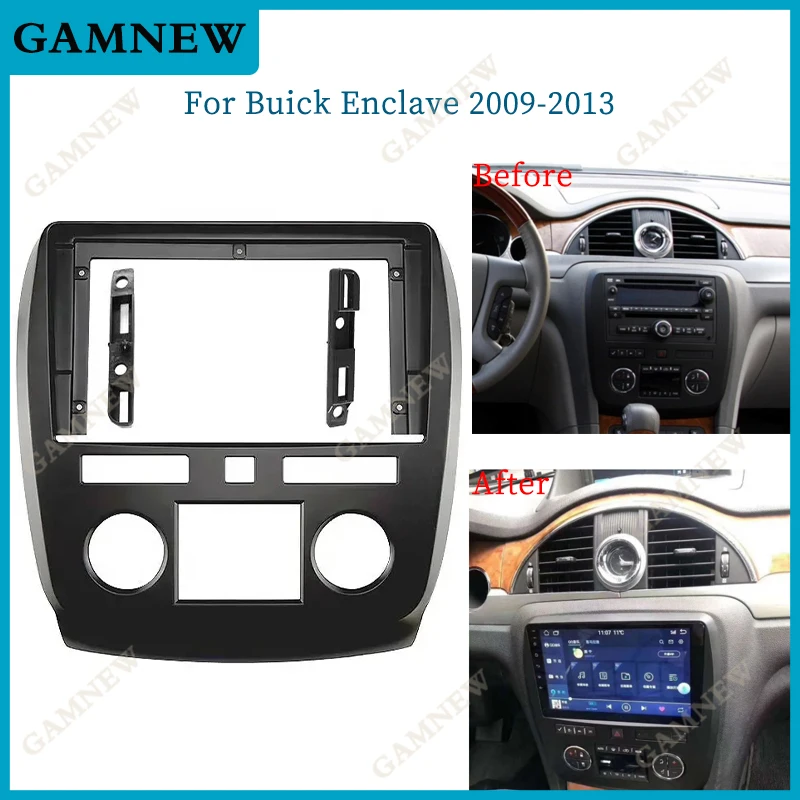 9 INCH Car Audio Cadru de Navigare GPS Măștii Panoului de dvd Auto Cadru din Plastic Fascia este potrivit pentru BUICK ENCLAVE 2009-2013 - 0