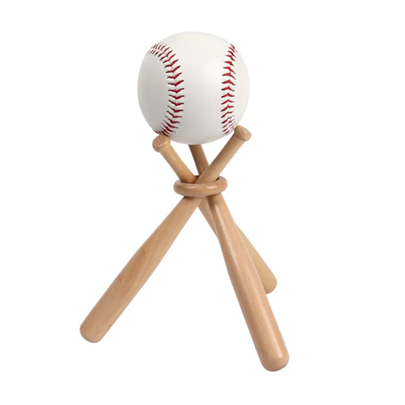 Mini Bâtă De Baseball Suport De Baseball Titularul De Baseball, Golf, Minge De Tenis Display Stand De Suveniruri Mingea Lemn Suport Titularul Noi - 1
