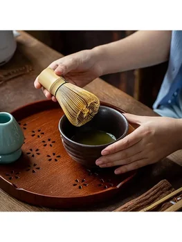 Japonez Matcha Ceai: Perie Baiben Li Dinastiei Song De Ceai Instrument Îndreptat Bol Matcha Ceai: Stand De Ceai Carul Se Amestecă Perie Din Bambus