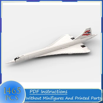 Militar Seria Bloc Concorde Navă-Navă de Luptă de Model DIY Caramizi Creative Asambla Jucării Cadou de Crăciun
