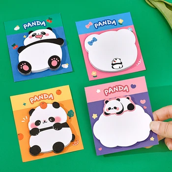 1 Bucată Lytwtw Desene animate Adeziv Kawaii Drăguț Panda Note Notepad Memo Pad Birou Rechizite Școlare Papetărie Autocolant