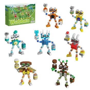 MOC Joc Robotul Meu Singinged Cântec Cor Monștri Membrii Blocuri Apă Wubbox Combinație Brickheadzs Cărămizi de Jucărie Cadou