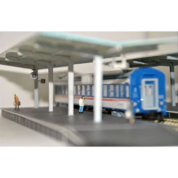 ZT002 1 Lot HO OO Scara 1:87 Model de Tren de cale Ferată Platforme Gara (1 SET pentru o parte)