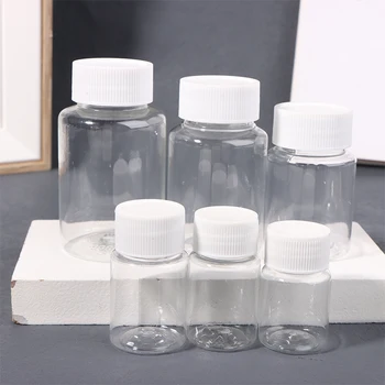 10buc 30/50 ml de unică folosință PET Transparent de Plastic Gol Borcan de Sticla de Călătorie Cosmetice Recipient de Plastic cu Șurub Capac Sticle