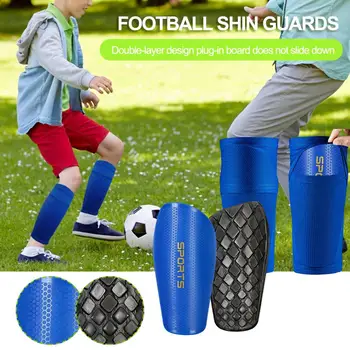 1 Pereche de Nailon Glezna Șosete de Fotbal Shin Garda de Fotbal Crashproof Calf Protector Picior Garda Mâneci pentru Bărbați Shinpads Protector
