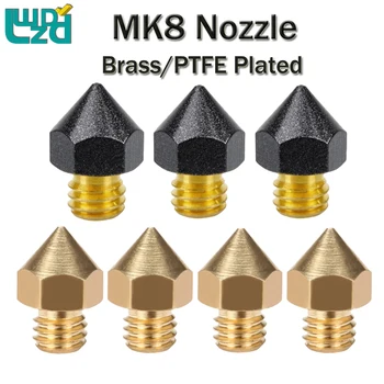 2 buc MK8 Duze de Alamă Placate cu PTFE MK8 de Cupru Duze De 1.75 mm Filament de Imprimare Cap de Extrudare Parte Imprimantă 3D Piese Cap