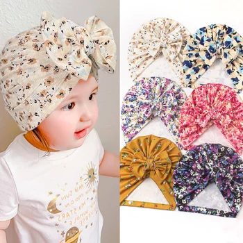 Copilul Turban Pălărie Bowknot Copil Copil Copil Nou-născut Capac Bonnet Căciuli Headwraps pentru copii pentru Copii Fete Headwraps 0-2 Ani Copii