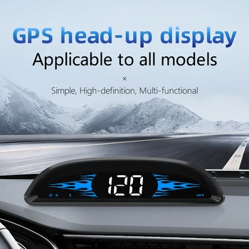 Head Up Display Masina Hud GPS Vitezometrul de Pe Bord Computer Inteligent Ceas Digital de Alarmă Ecartament Auto Accesorii Auto Electronice