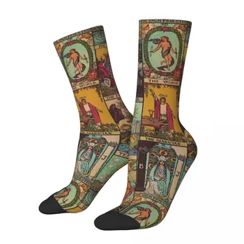 Toate Anotimpurile Echipajul Ciorapi Arcana Majora Din Tarot Epocă Mozaic Șosete Harajuku Nebun Șosete Lungi pentru Bărbați Cadouri Femei