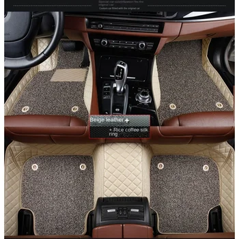 Personalizate dublu strat masina podea mat potrivit pentru Mercedes Benz CLS X218 Versiunea de Călătorie CLK C209 CLA C117 C118 V accesorii