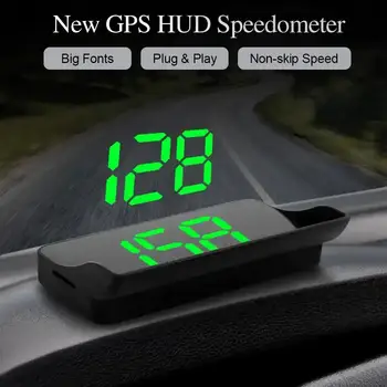 Head Up Display HUD GPS Vitezometru Digital Plug Și să se Joace Pentru Toate Masinile Font Mare KMH Parbriz Proiector Accesorii Auto