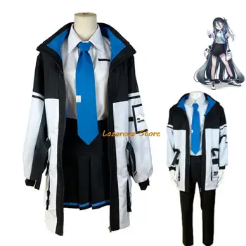 Joc Anime Albastru Arhiva Tenndou Arisu Cosplay Costum de Haine de Lucru cu Glugă Haina JK Uniformă Bărbat Femeie Halloween Costum de Carnaval