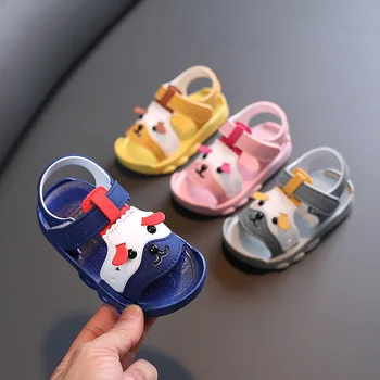 Vara Sandale pentru Copii Non-Alunecare Respirabil Animale Drăguț Sandale pentru Copii Toddler Sandale Moi Sandale de Plaja 1-2-3 Ani