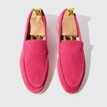 Bărbați Femei este de Vânzare la Cald Pantofi Plat Primăvara și Toamna Casual cu Talpă Moale Pantofi Confortabil de Moda din Piele de Dimensiuni Mari Sandale