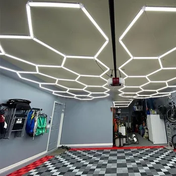 Design Personalizat Condus Atelierul De Lumină Pentru Dormitor Birou Un Pas De Instalare Hexagon Lumina