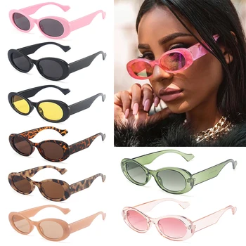 Moda UV400 Ochelari de Trend Ochelari de Soare Nuanțe Mici, Ovale ochelari de Soare pentru Femei