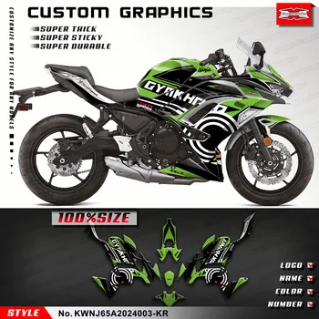 KUNGFU GRAFICĂ Motocicleta Sport Decor de Vinil Autocolant Kit pentru Kawasaki Ninja 650 2020 2021 2022 2023 2024 KWNJ65A2024003-KR
