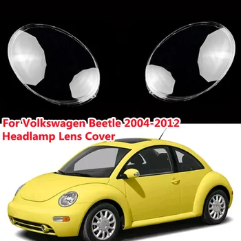 Pereche Stânga/Dreapta Transparent Far Capacul Obiectivului Abajur Obiectiv Pentru Volkswagen Pentru VW Beetle 2004-2012 a dispersorului Farului Shell
