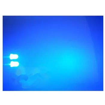 50PCS 3MM părul lung și alb albastru ceață picior F3 parul albastru lumină mată lampa LED șirag de mărgele de lumina diodice de lumina cub este special